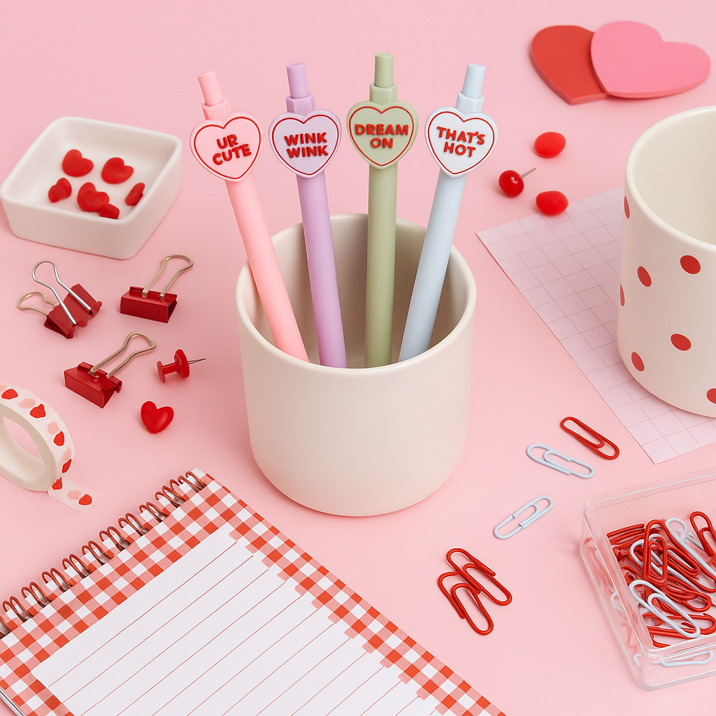 Candy Heart Pens 4 Pack