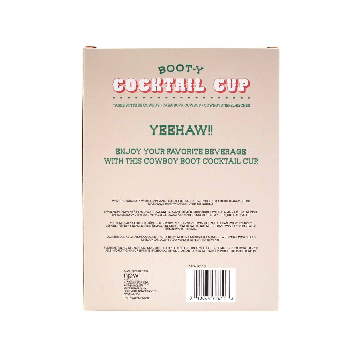 Boot-Y Cocktail Cup
