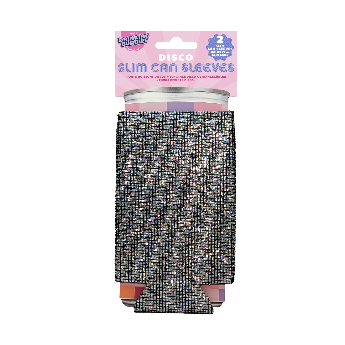 Disco Slim Koozies-2 Pack