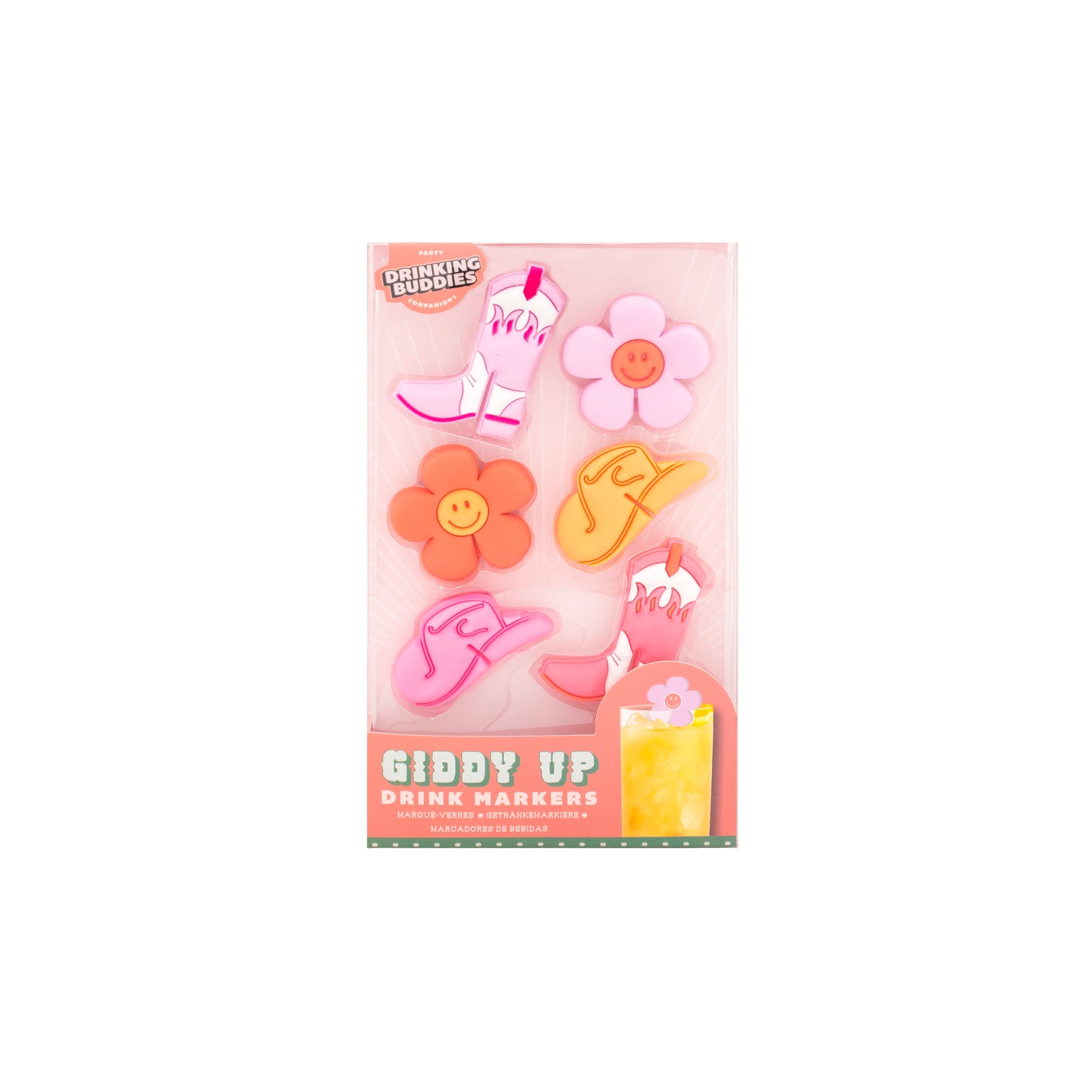 Giddy Up Drink Markers-6 Pack