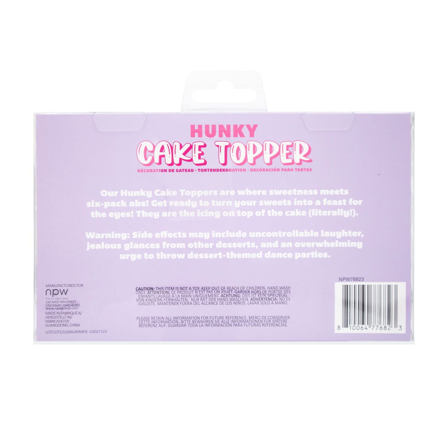 Hunky Cake Topper-4 Pack