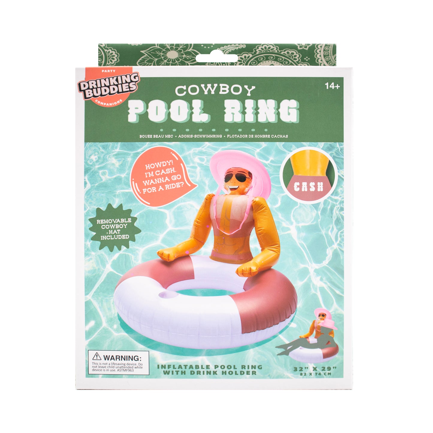 Hunky Cowboy Pool Ring