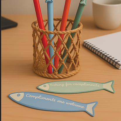 Fishing for Compliments Sticky Notes - 2 Pack