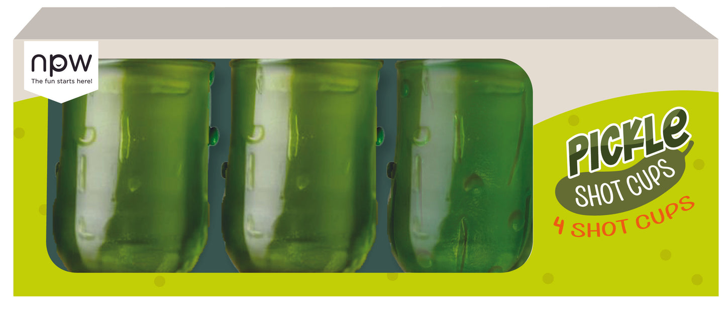 Pickle Shot Glasses - 4 Pack