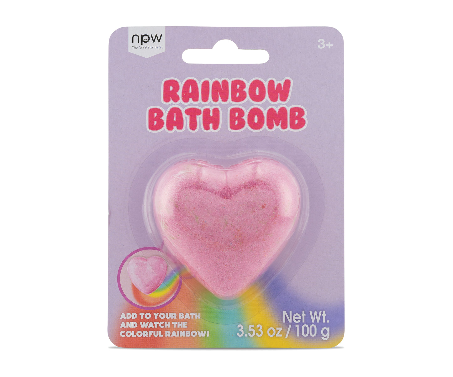 Heart Rainbow Bath Bomb