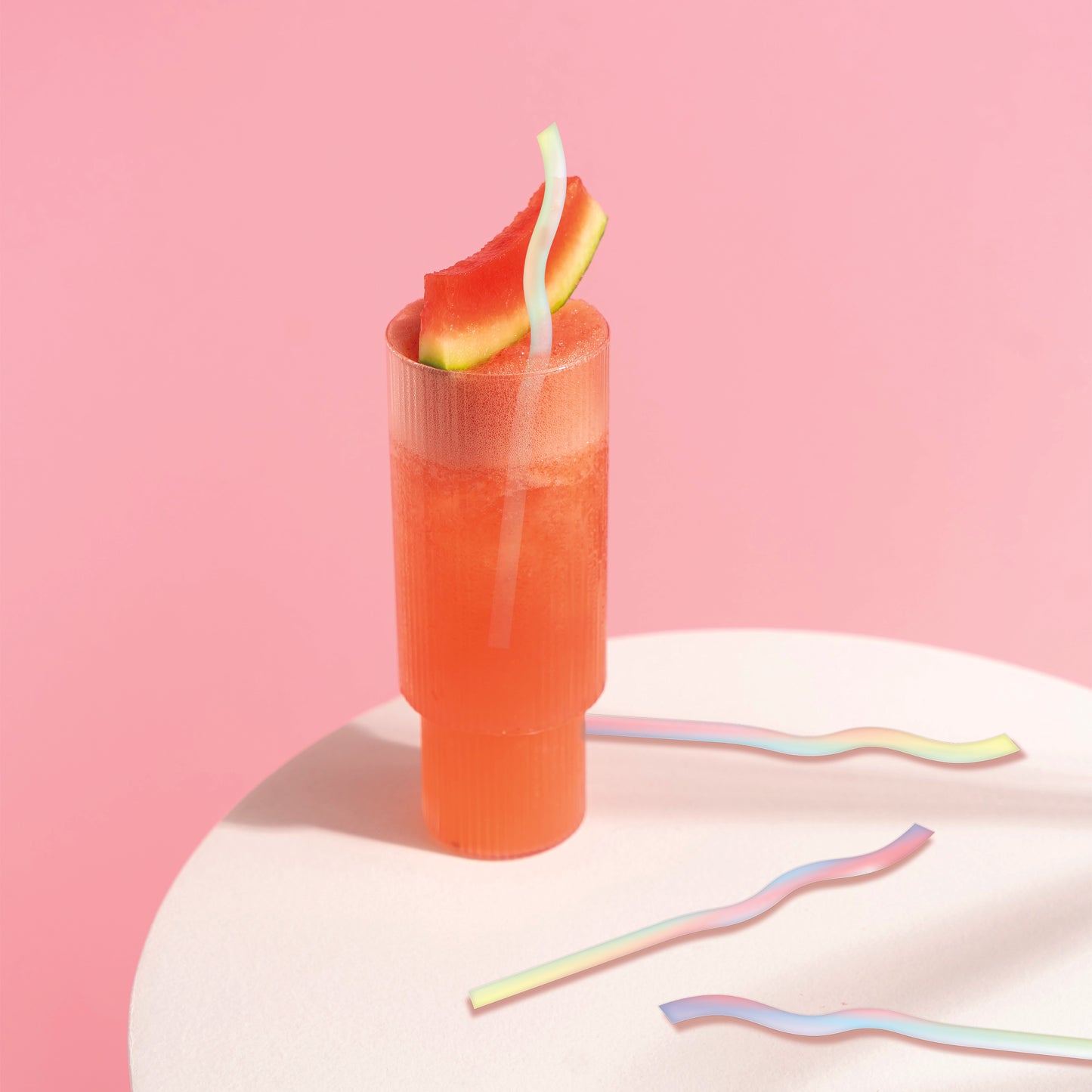 Wavy Glass Straws-4 Pack