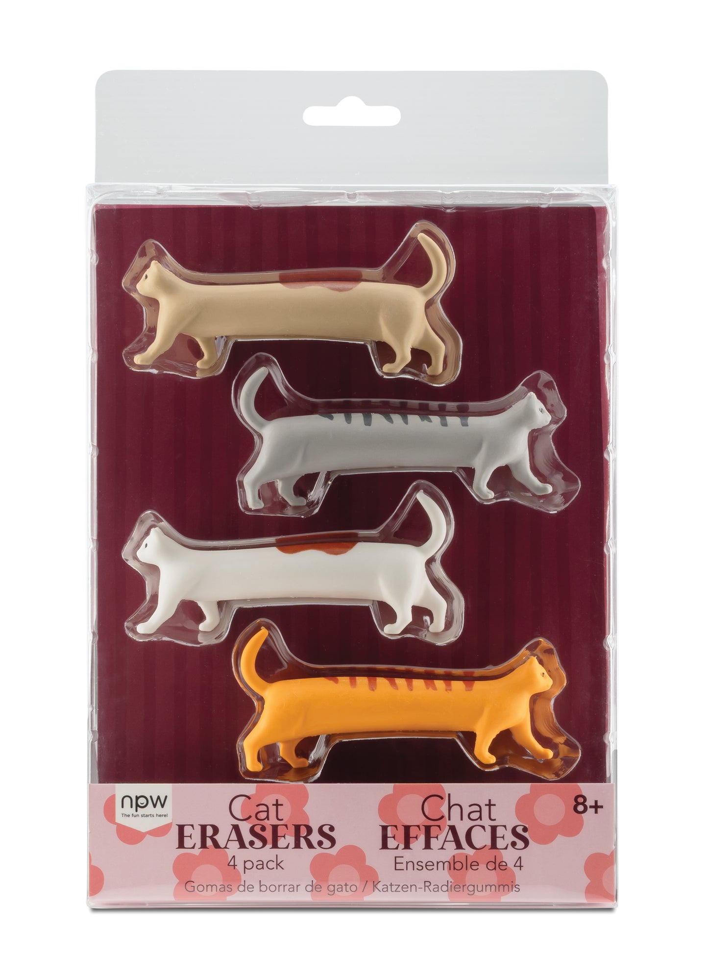 Cat Erasers - 4 Pack