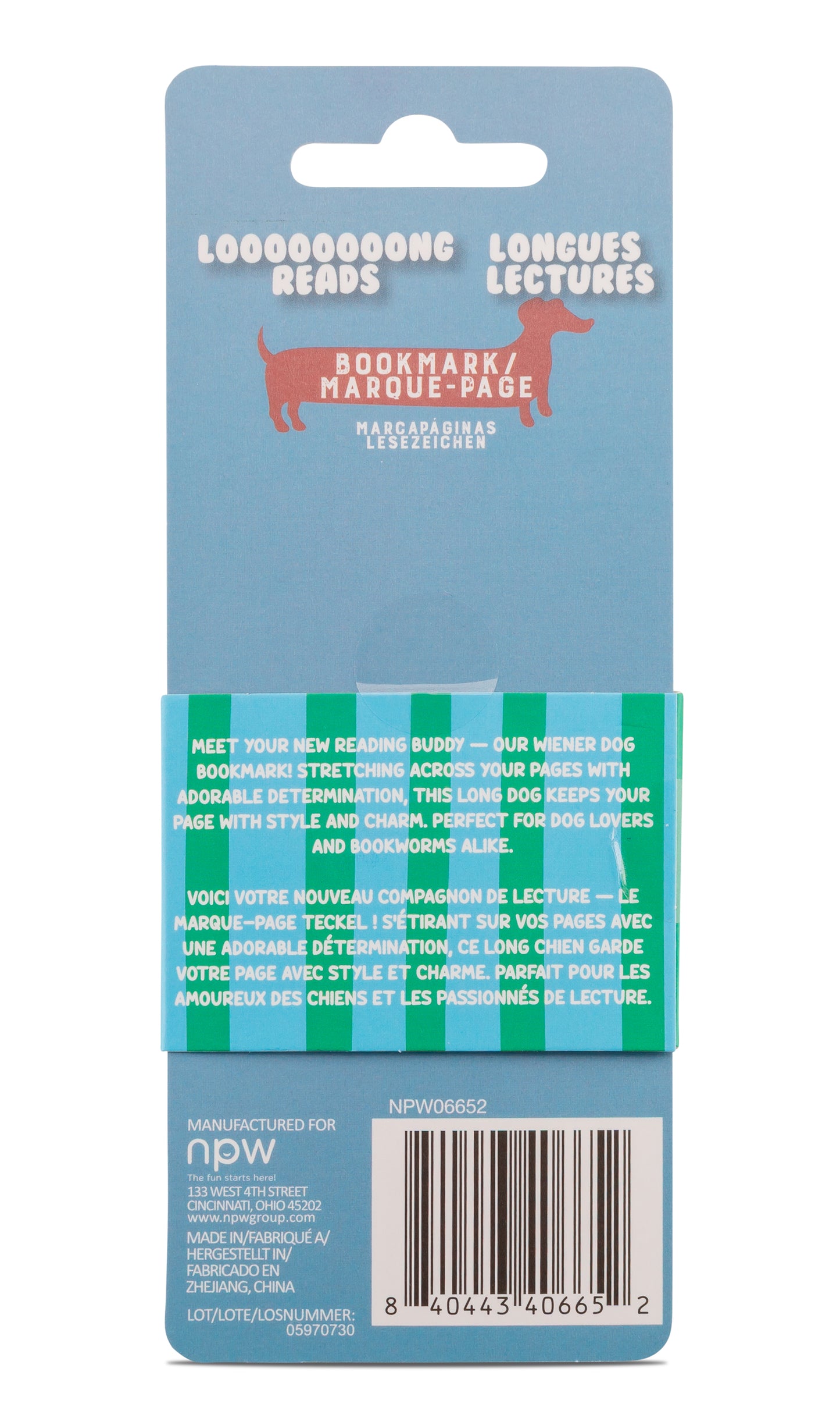 Weiner Dog Bookmark