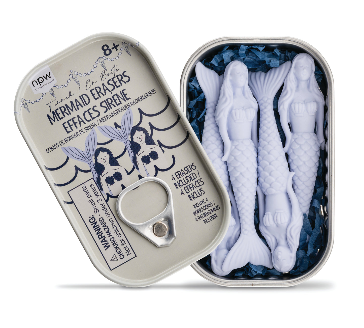 Mermaid Erasers 4 Pack