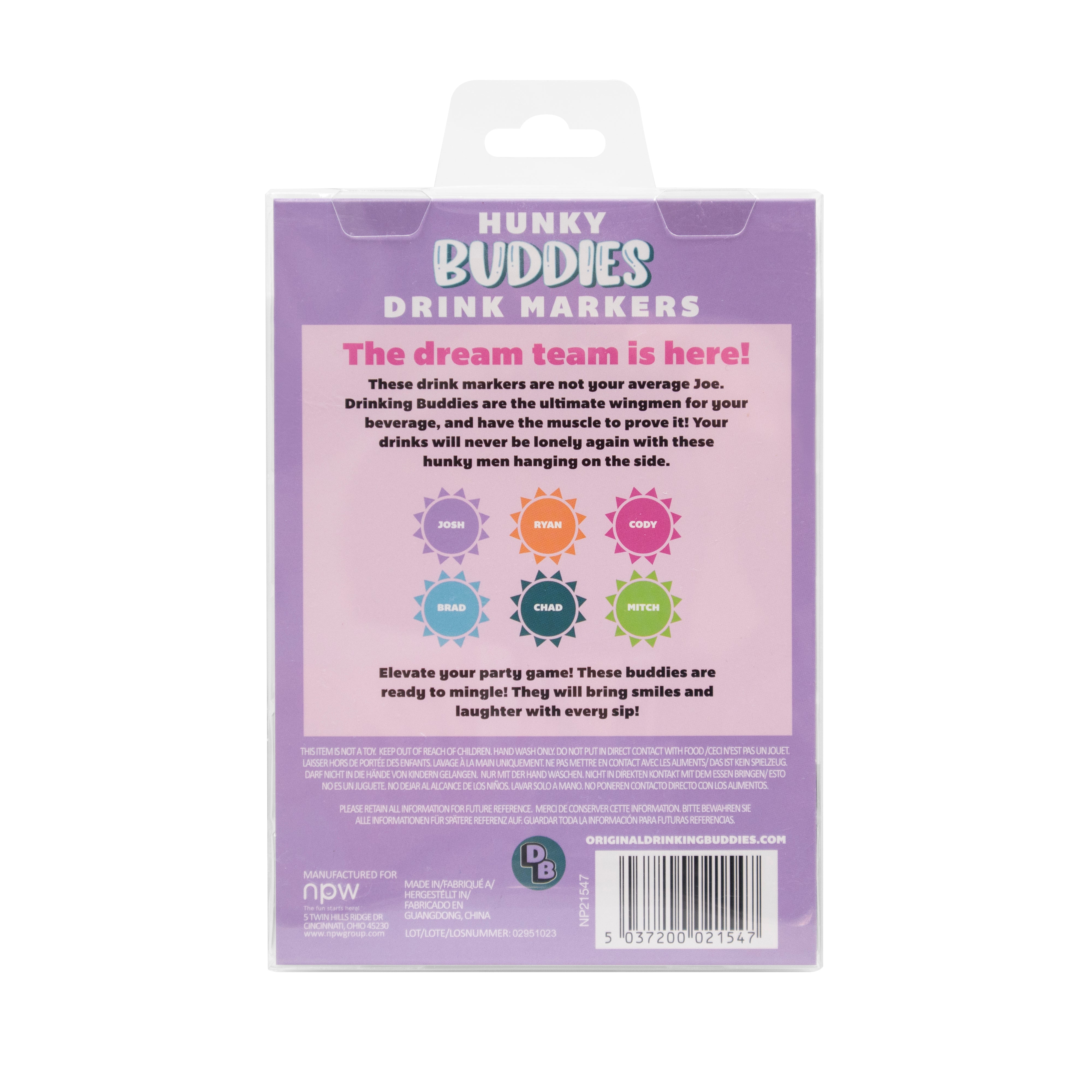 Drinking Buddies Drink Markers-6 Pack – NPW Group