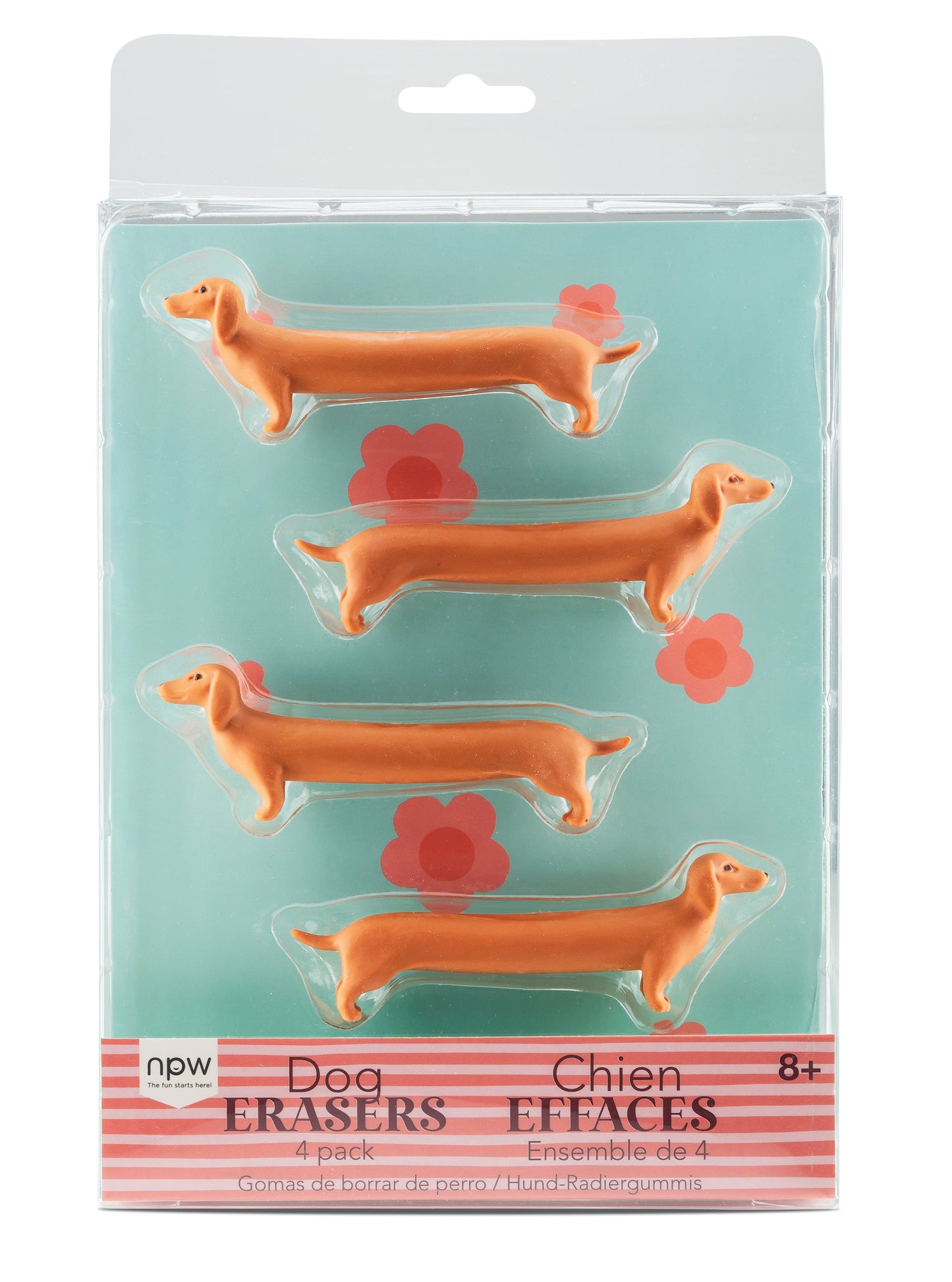 Dog Erasers - 4 Pack