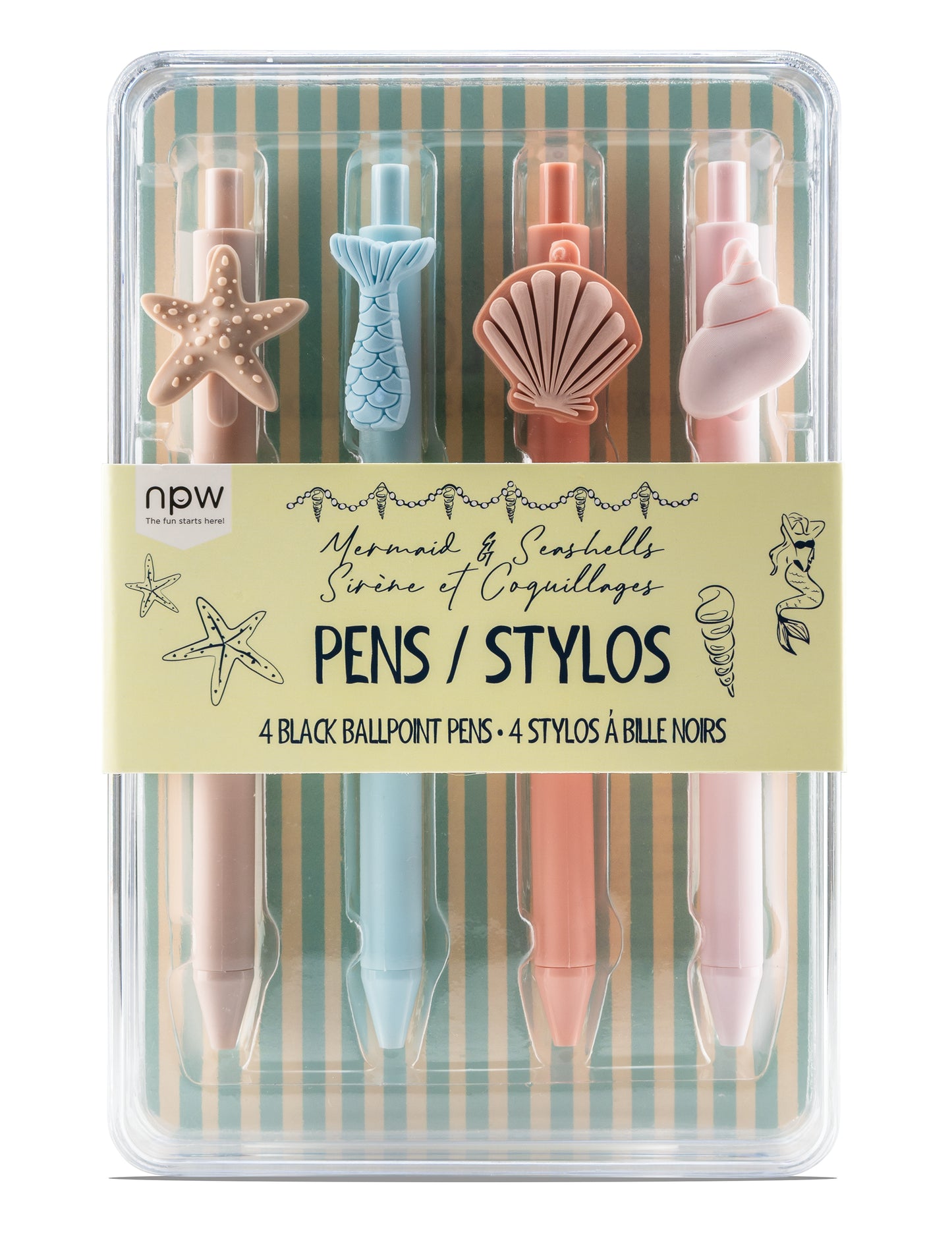 Mermaid Icon Pens 4 Pack