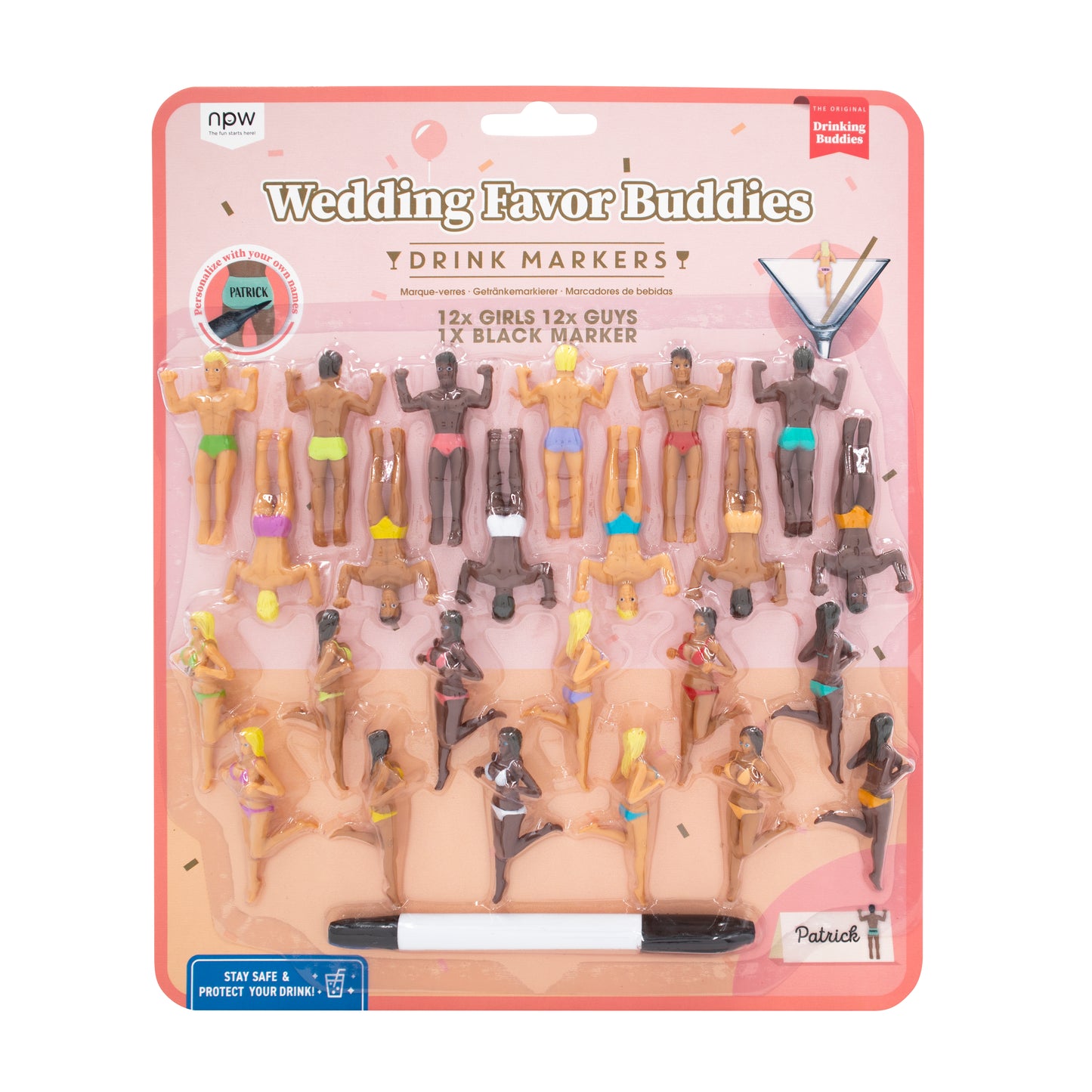 Drinking Buddies Wedding Favor Buddies