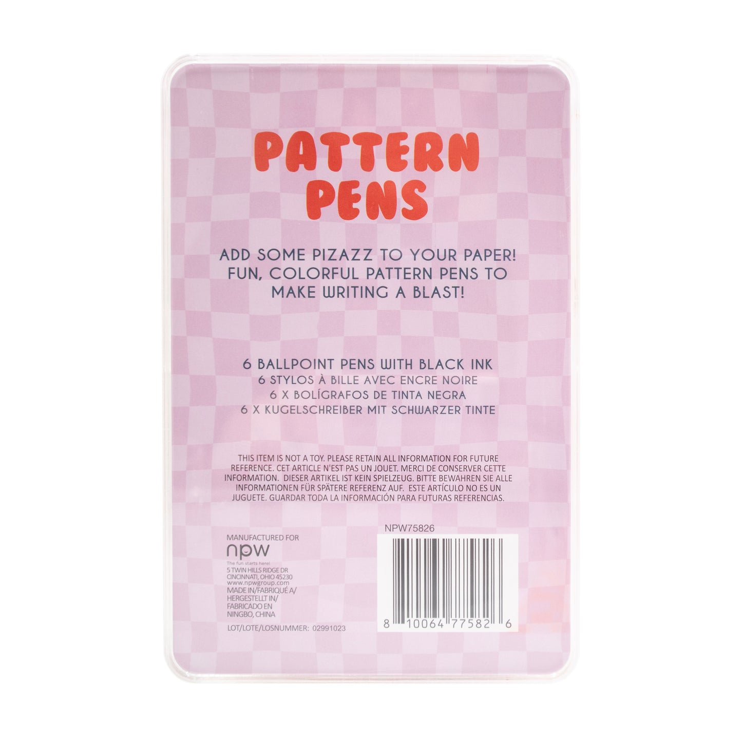 Pattern Pen Set-6 Pack