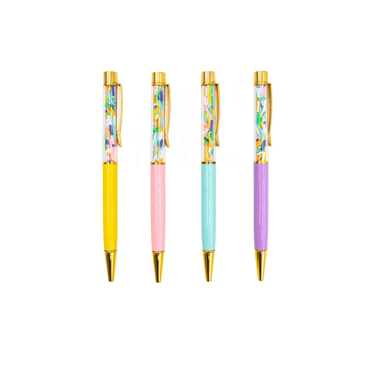 Confetti Pen Set-4 Pack