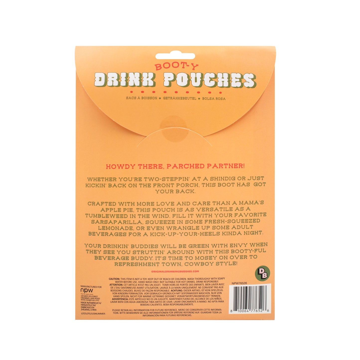 Boot-Y Drink Pouches-10 Pack
