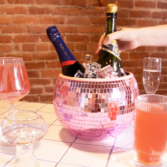 Pink Disco Ball Ice Bucket
