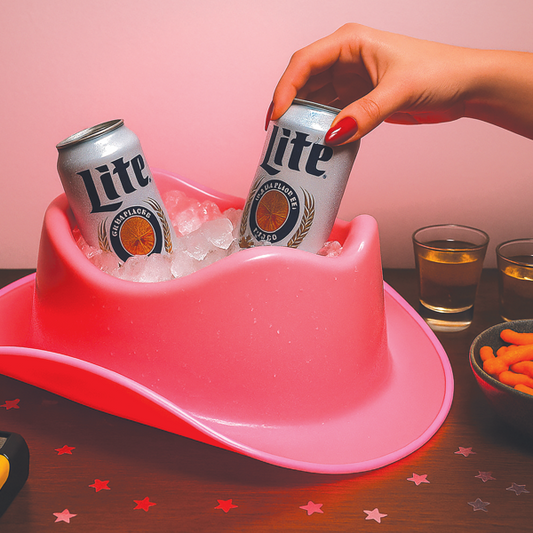 LED Cowboy Hat Ice Bucket