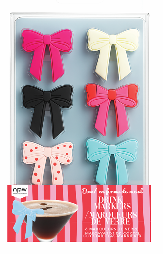 Bow Drink Markers - 6 Pack