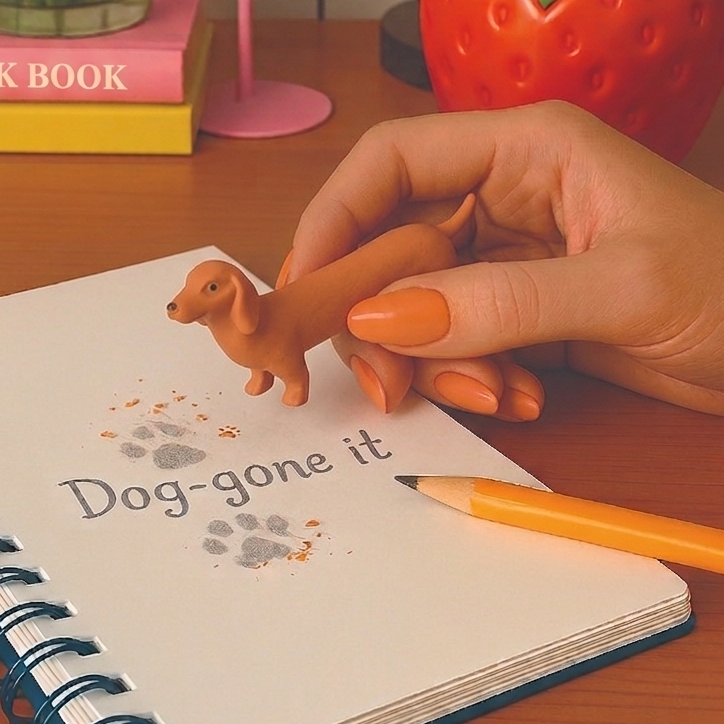 Dog Erasers - 4 Pack