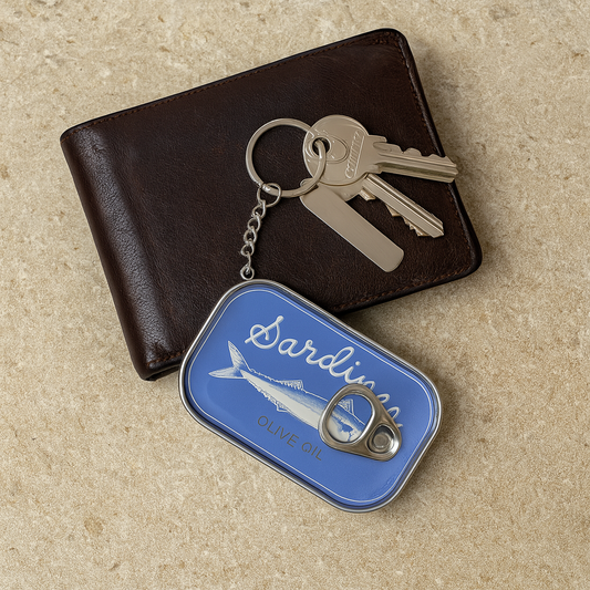 Sardine Tin Keychain